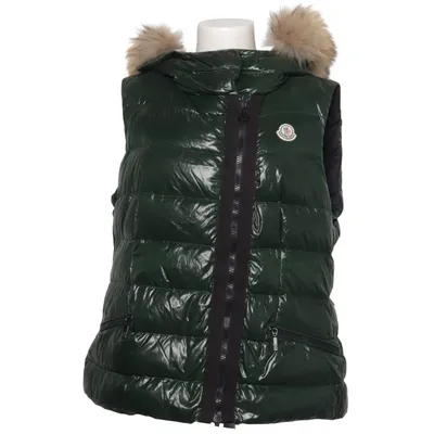 Down vest (Green) from Moncler Down, Feather