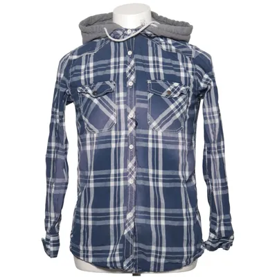 Flanellen overhemd (Blauw, Wit, Grijs) van RED by EMP