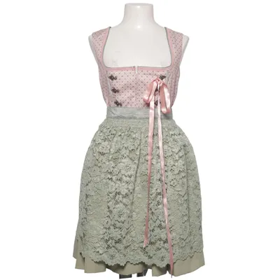 Dirndl (Pink, Grün) von Alpina Baumwolle, Polyamid, Polyester