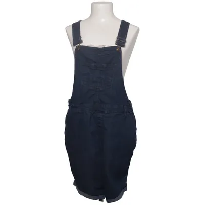 Dungaree dress (Blue) from Yours Cotton, Elastane, Polyester
