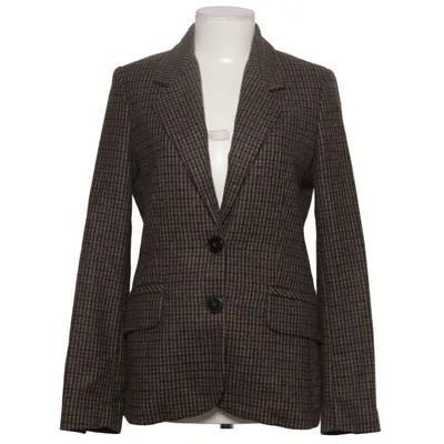 Blazer (Brun, Sort) fra Mango Suit Acetat, Polyamid, Polyester, Uld