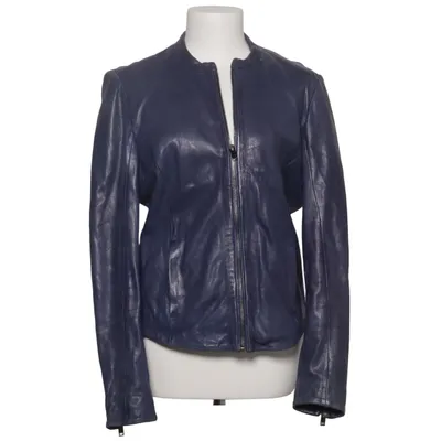 Leather jacket (Blue) from Mauritius