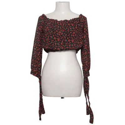 Crop top (Sort, Rød, Flerfarvet) fra Seven Sisters Elastan, Viscose