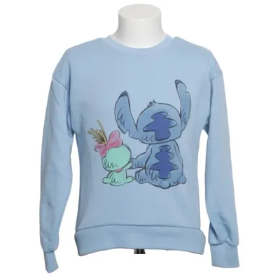 Collegetröja (Blå, Flerfärgad) från Disney Stitch Bomull, Polyester