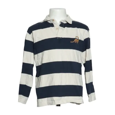 Rugby shirt (Blauw, Wit) van Rikiki Katoen