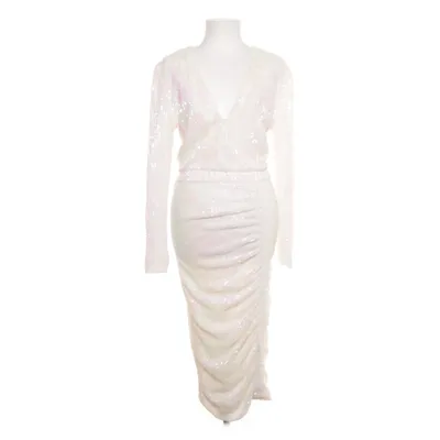 Cocktailkjole (Hvid, Flerfarvet) fra Lavish Alice Elastan, Polyester