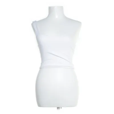 Crop top (Wit) van Tiger Mist Katoen, Elastaan