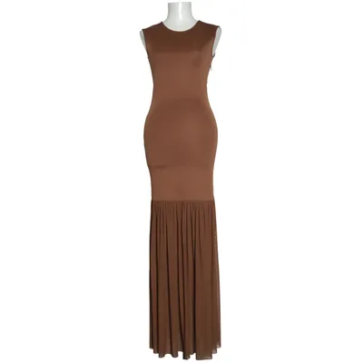 Långklänning (Brun) från Lis Bonne Atelier Elastan, Återvunnen polyester
