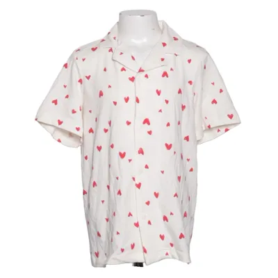Pyjama shirt (Wit, Rood) van KappAhl Katoen, Elastaan