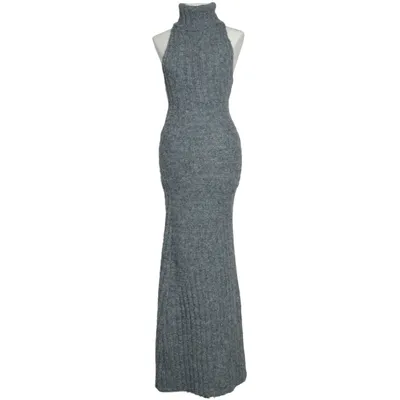 Poloklänning (Grå) från Adoore Elastan, Polyamid, Återvunnen polyester, Ull