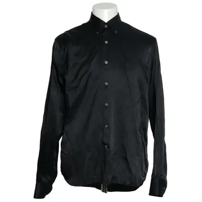 Chemise (Noir) de Oscar Jacobson Coton, Soie