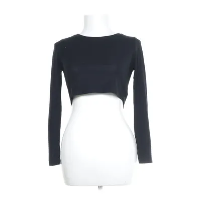 Crop top (Black) from Topshop Petite Polyester, Viscose
