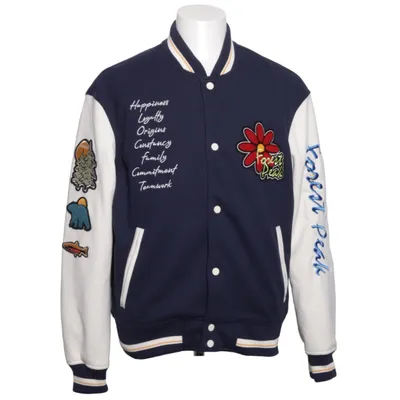 Collegejacka (Blå, Vit, Flerfärgad) från Zara Elastan, Polyester