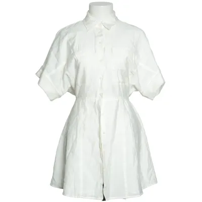 Skjortekjole (Hvid) fra Zara Lyocell, Polyester