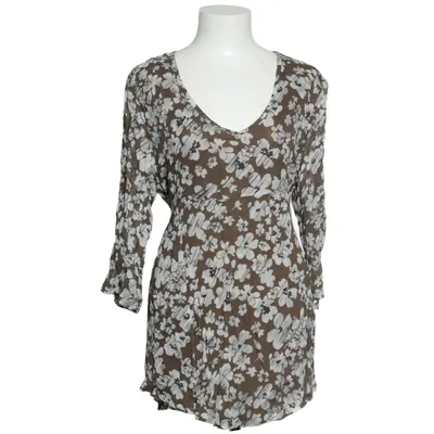 Top (Brown, White) from Lindon Acetate, Polyester, Viscose