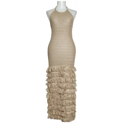 Robe dos-nu (Beige) de Malina Polyester
