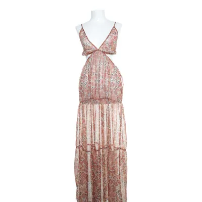Maxi dress (Orange, Brown) from Tularosa Polyester