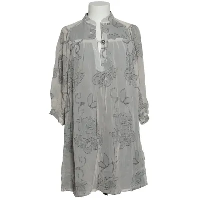 Dress (Beige, Gray) from Munthe plus Simonsen Cotton, Metallic fiber, Silk