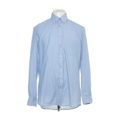 Buttondownskjorte (Regular Fit) fra Black Blue Bomuld, Polyester