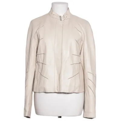Läderjacka (Beige) från Max Grippo