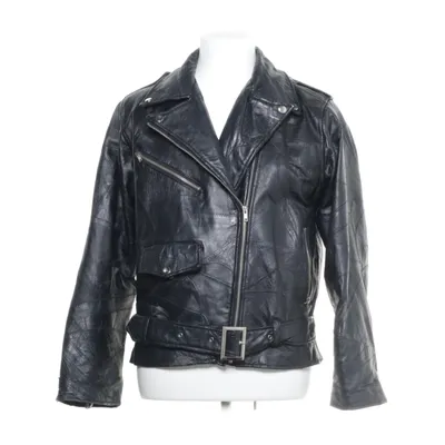 Läderjacka (Svart) Polyester, Skinn