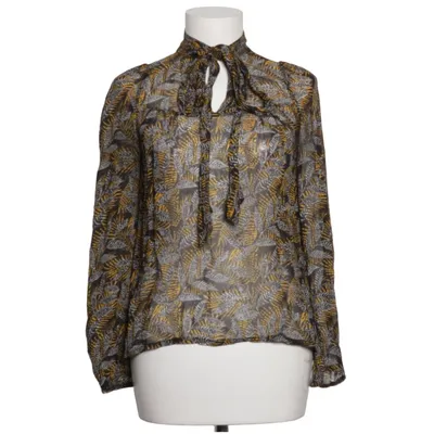 Bluse (Sort, Gul, Hvid) fra Kerber Viscose
