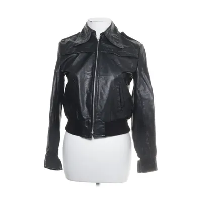 Läderjacka (Svart) från H&M Skinn, Nylon