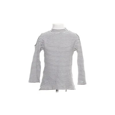 Long sleeve T-shirt (White, Black) from Ü by KappAhl Cotton, Elastane