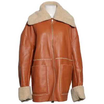 Shearlingjacka (Brun, Beige) från Nanushka Polyester, Polyuretan