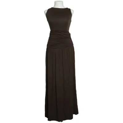 Robe longue (Marron) de Emrata x NA-KD Élasthane, Viscose