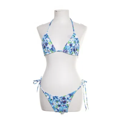 Bikini (Blå, Flerfärgad)