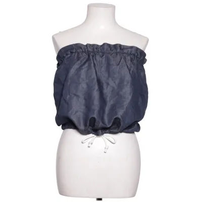 Crop top (Blå) fra Oval Square Linned, Lyocell, Viscose
