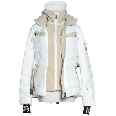 Manteau de ski (Blanc) de Bogner Élasthane, Polyamide, Polyuréthane