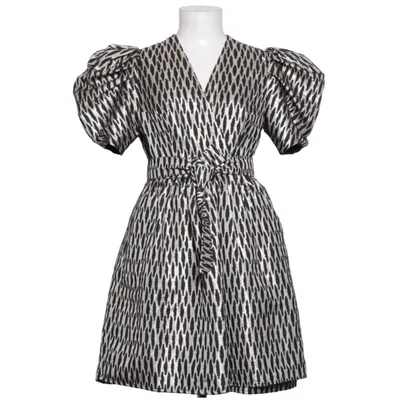 Wikkeljurk (Zwart, Meerkleurig) van By Malina Acryl, Elastaan, Polyester
