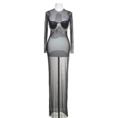 Långklänning (Svart) från Milkwhite Elastan, Polyester