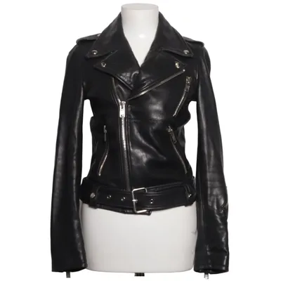 Bikerjakke (Sort) fra LXL Læder, Polyester