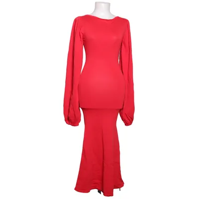 Långklänning (Röd) från Adoore Polyamid, Viskos