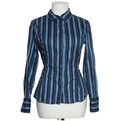 Shirt (Blauw, Zwart, Wit) van Design by Si Katoen, Elastaan