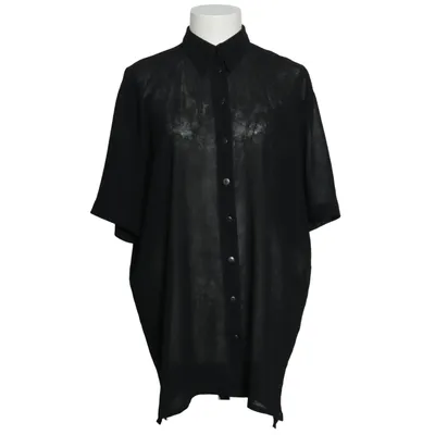 Kortærmet skjorte (Sort) fra Elton Polyester