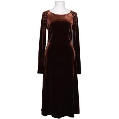 Långklänning (Brun) från Vanilia Elastan, Polyester