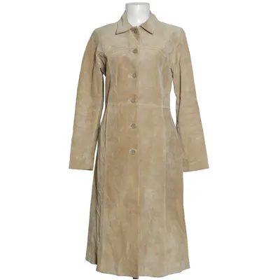 Läderkappa (Beige) från Saki