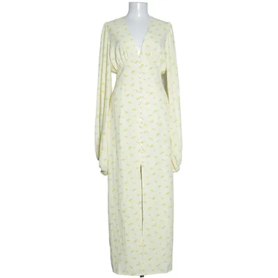 Maxikjole (Gul, Hvid) fra Adoore Elastan, Polyester