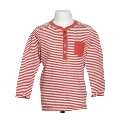 Henley Shirt (Rot, Weiß) von MyWear Kids Baumwolle