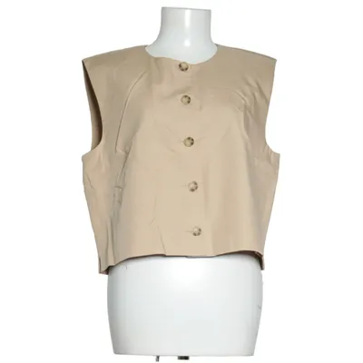 Vest (Beige) from Zero Linen, Lyocell, Polyester