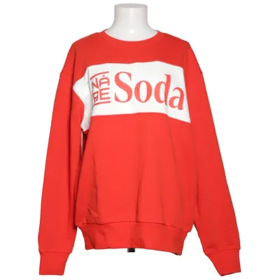 Collegetröja (Röd, Vit) från Soda Bomull, Polyester