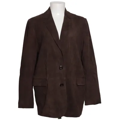 Blazer en cuir (Marron) de Magasin Du Nord Cuir, Polyester