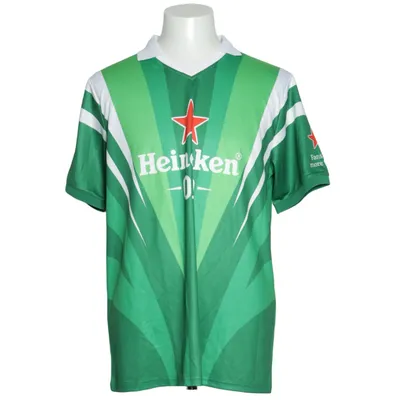 Fodboldtrøje (Grøn, Hvid, Rød) fra Heineken Polyester