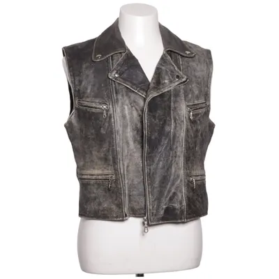 Bikerväst (Grå) från Rocky Bomull, Skinn