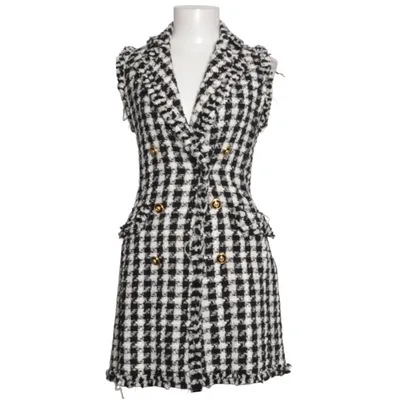 Klänning (Svart, Vit) från Zara Woman Akryl, Bomull, Polyester, Viskos