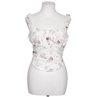 Topp (Vit, Flerfärgad) från Gina Tricot Bomull, Elastan, Polyamid, Polyester